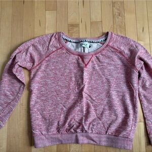 Only Red Vintage look Sweatshirt Top Size Large (closer to a medium)
